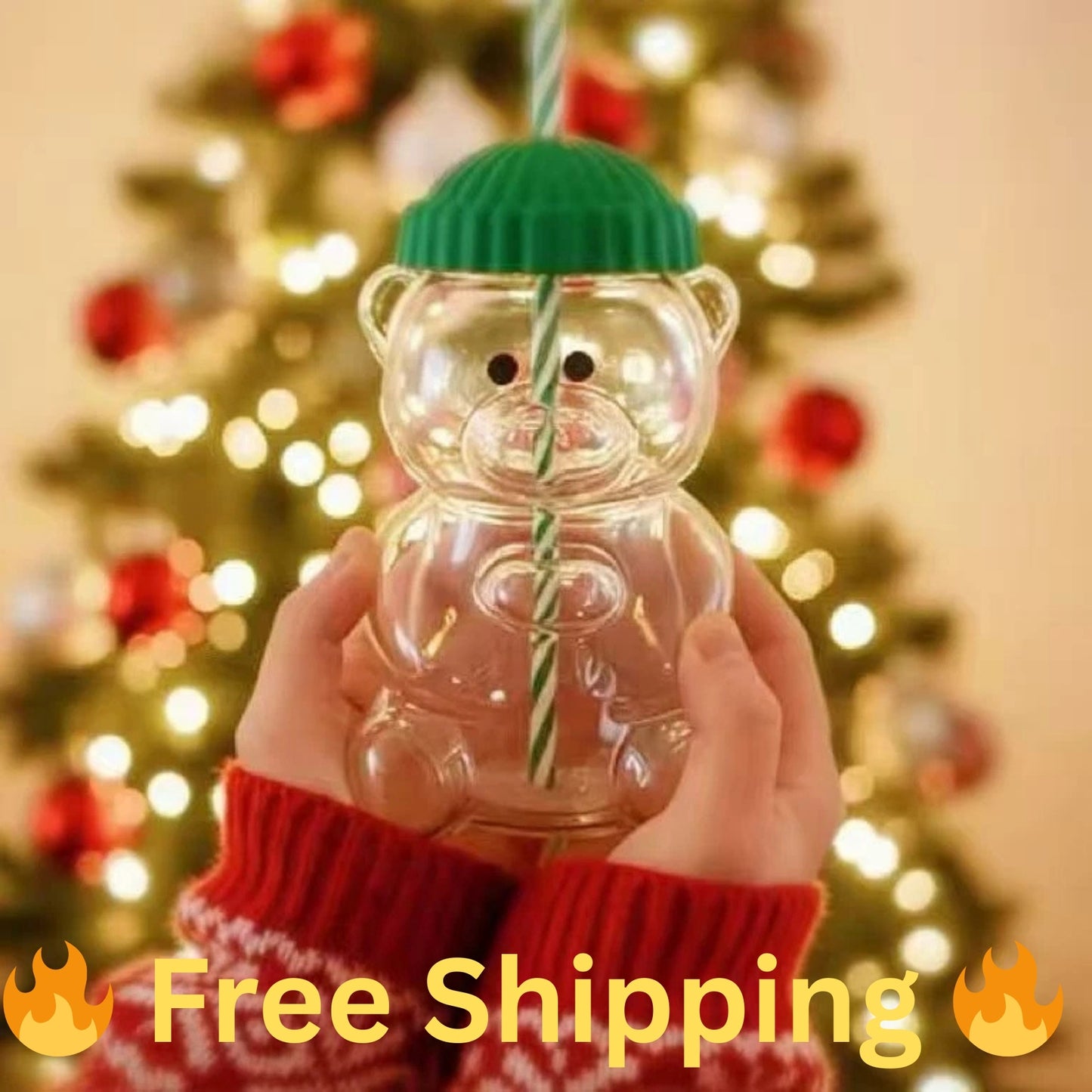 🔥 Buy One Get One Free 🔥 Star-bucks-2026 Barista Bear Glass Cup Coffee Mug Limited Edition